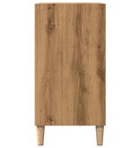 VidaXL Dressoir 57x35x75 cm bewerkt hout artisanaal eikenkleurig