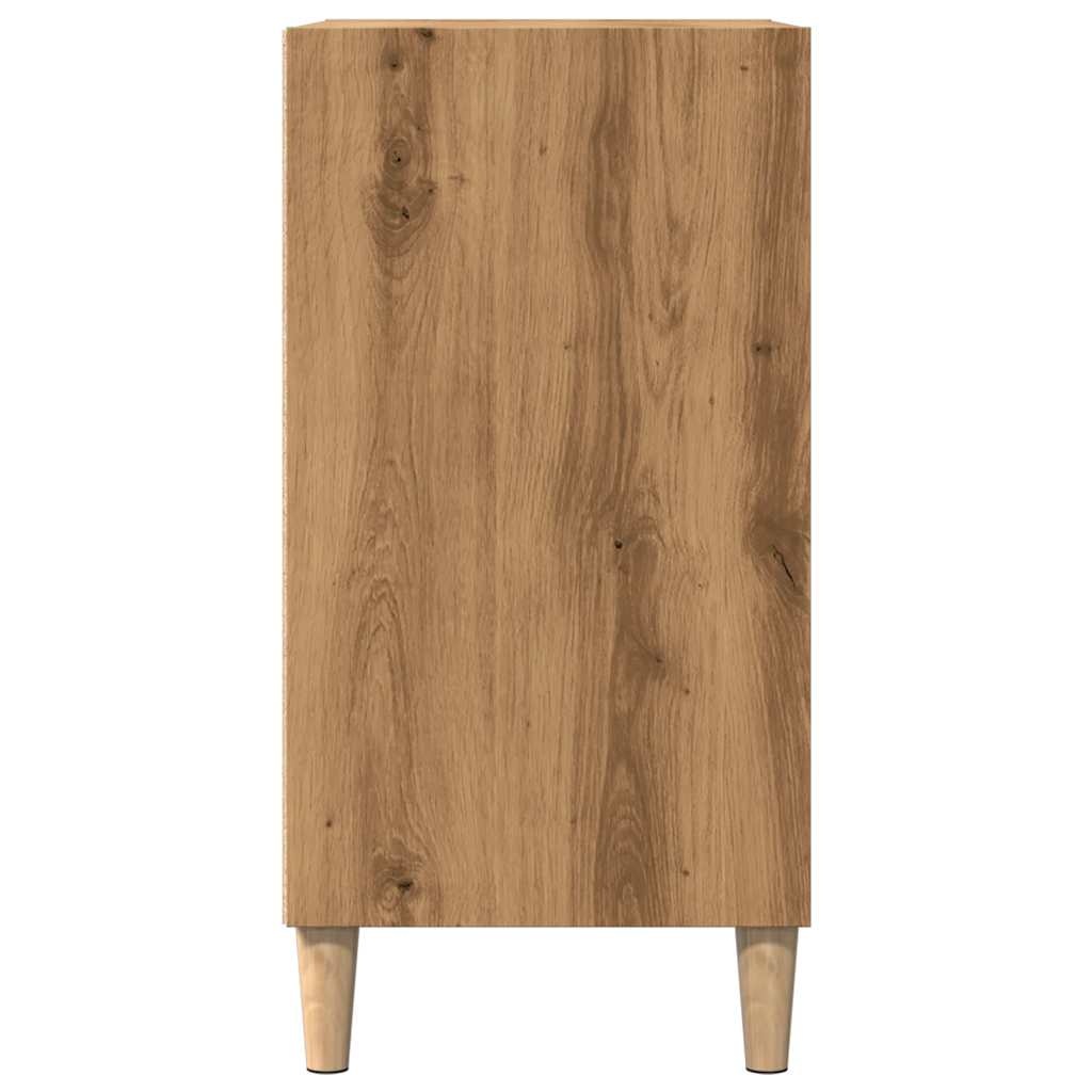VidaXL Dressoir 57x35x75 cm bewerkt hout artisanaal eikenkleurig