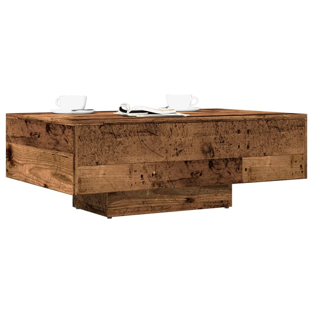 VidaXL Salontafel 85x55x31 cm bewerkt hout oud houtkleurig