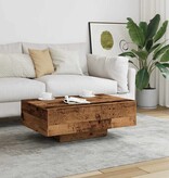 VidaXL Salontafel 85x55x31 cm bewerkt hout oud houtkleurig