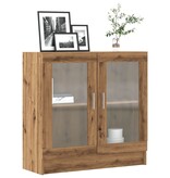 VidaXL Boekenkast 82,5x30,5x80 cm bewerkt hout artisanaal eikenkleurig