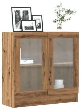 VidaXL Boekenkast 82,5x30,5x80 cm bewerkt hout artisanaal eikenkleurig