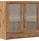 VidaXL Boekenkast 82,5x30,5x80 cm bewerkt hout artisanaal eikenkleurig