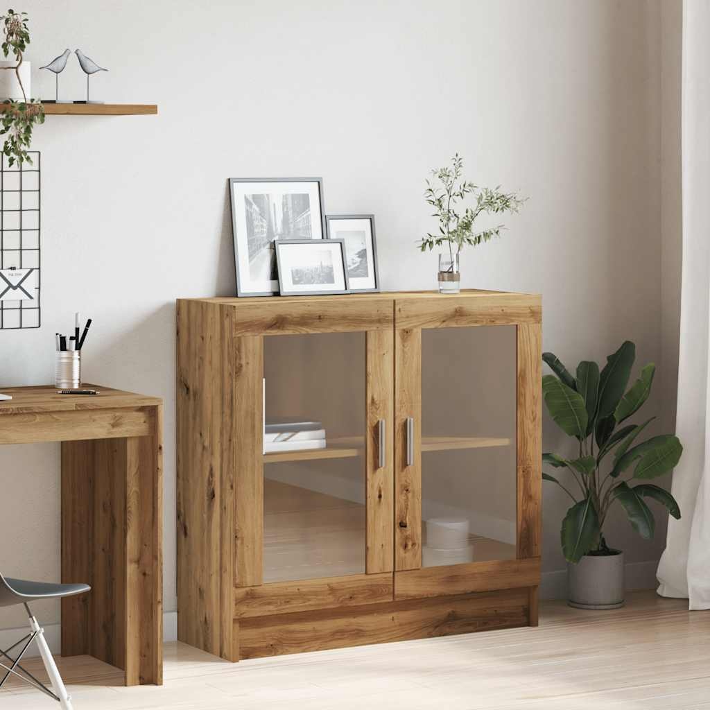 VidaXL Boekenkast 82,5x30,5x80 cm bewerkt hout artisanaal eikenkleurig