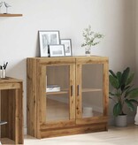 VidaXL Boekenkast 82,5x30,5x80 cm bewerkt hout artisanaal eikenkleurig