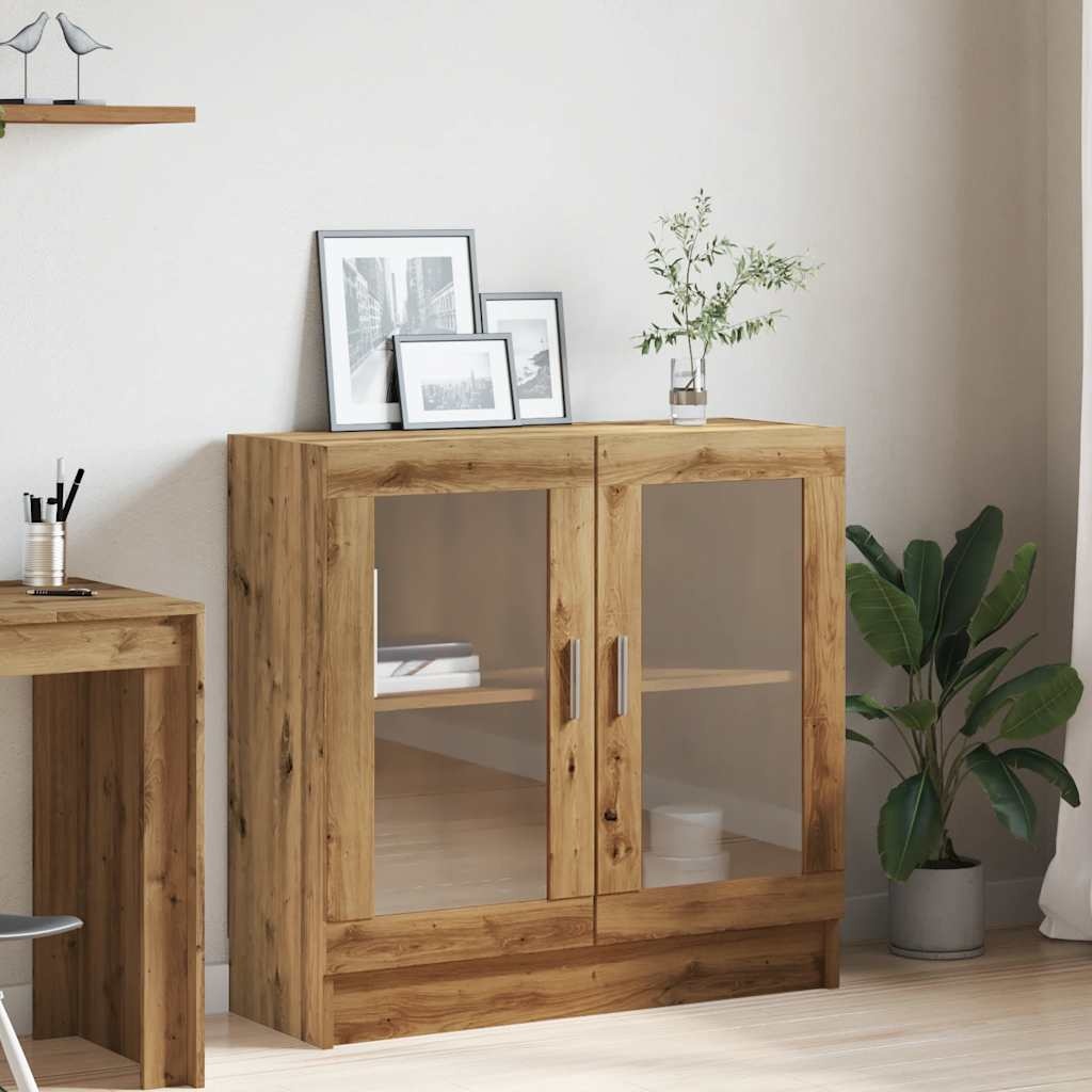 VidaXL Boekenkast 82,5x30,5x80 cm bewerkt hout artisanaal eikenkleurig