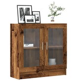 VidaXL Boekenkast 82,5x30,5x80 cm bewerkt hout oud houtkleurig