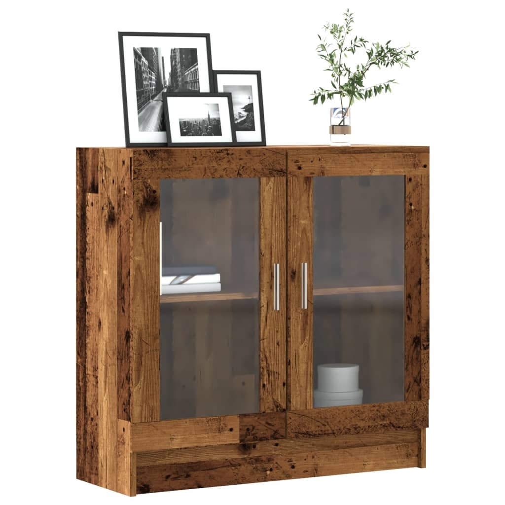 VidaXL Boekenkast 82,5x30,5x80 cm bewerkt hout oud houtkleurig