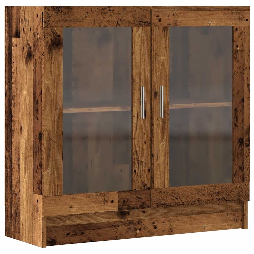 VidaXL Boekenkast 82,5x30,5x80 cm bewerkt hout oud houtkleurig