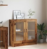 VidaXL Boekenkast 82,5x30,5x80 cm bewerkt hout oud houtkleurig