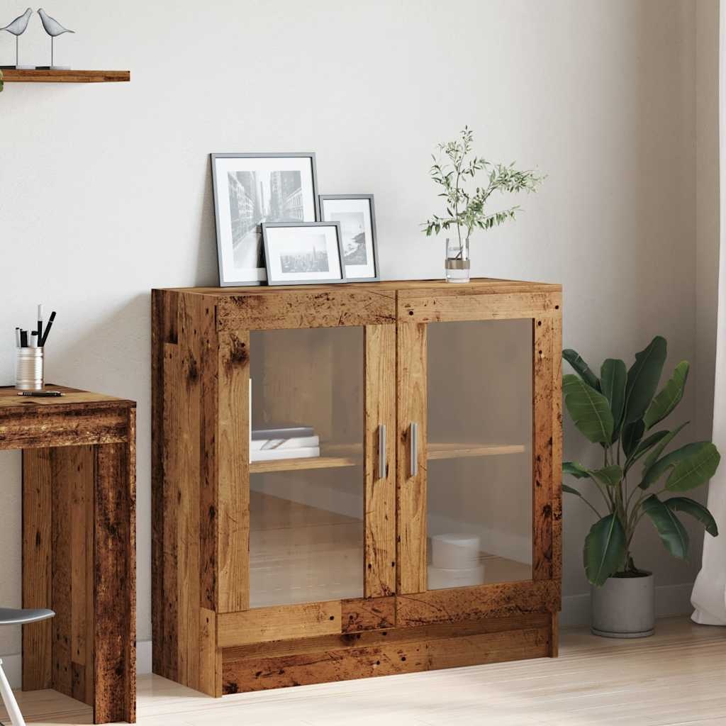 VidaXL Boekenkast 82,5x30,5x80 cm bewerkt hout oud houtkleurig