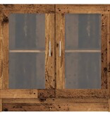 VidaXL Boekenkast 82,5x30,5x80 cm bewerkt hout oud houtkleurig