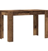 VidaXL Eettafel 120x60x76 cm bewerkt hout oud houtkleurig