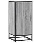 VidaXL Dressoir 35,5x35x76 cm bewerkt hout en metaal grijs sonoma