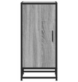 VidaXL Dressoir 35,5x35x76 cm bewerkt hout en metaal grijs sonoma