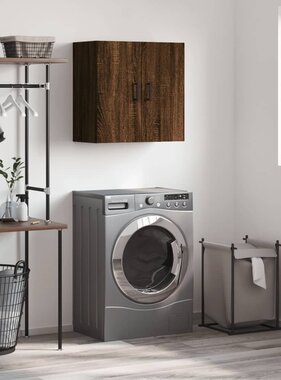 VidaXL Wandkast 60x31x60 cm bewerkt hout bruin eikenkleur