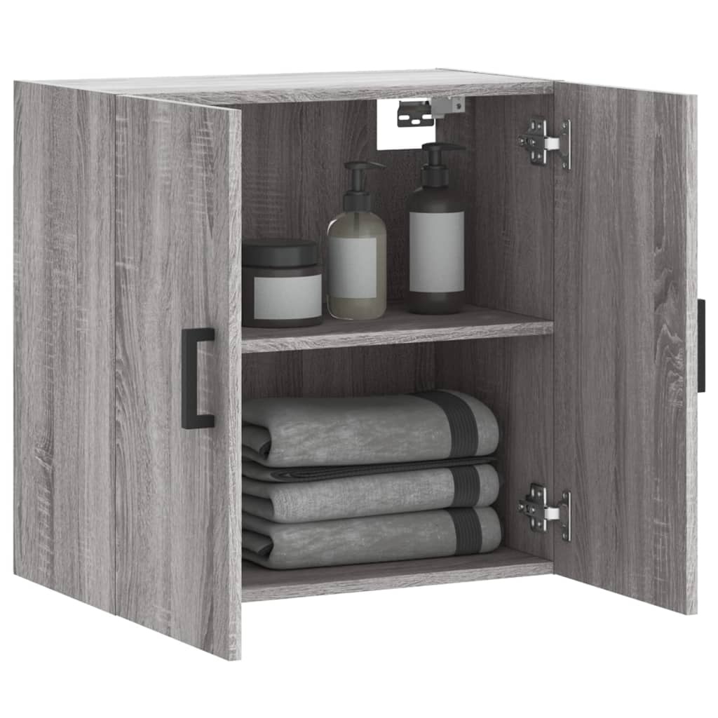VidaXL Wandkast 60x31x60 cm bewerkt hout grijs sonoma eikenkleurig
