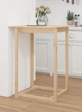 VidaXL Bartafel 80x80x110 cm massief grenenhout