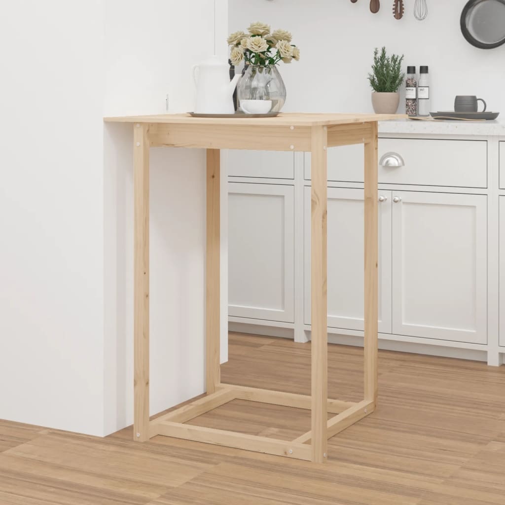 VidaXL Bartafel 80x80x110 cm massief grenenhout
