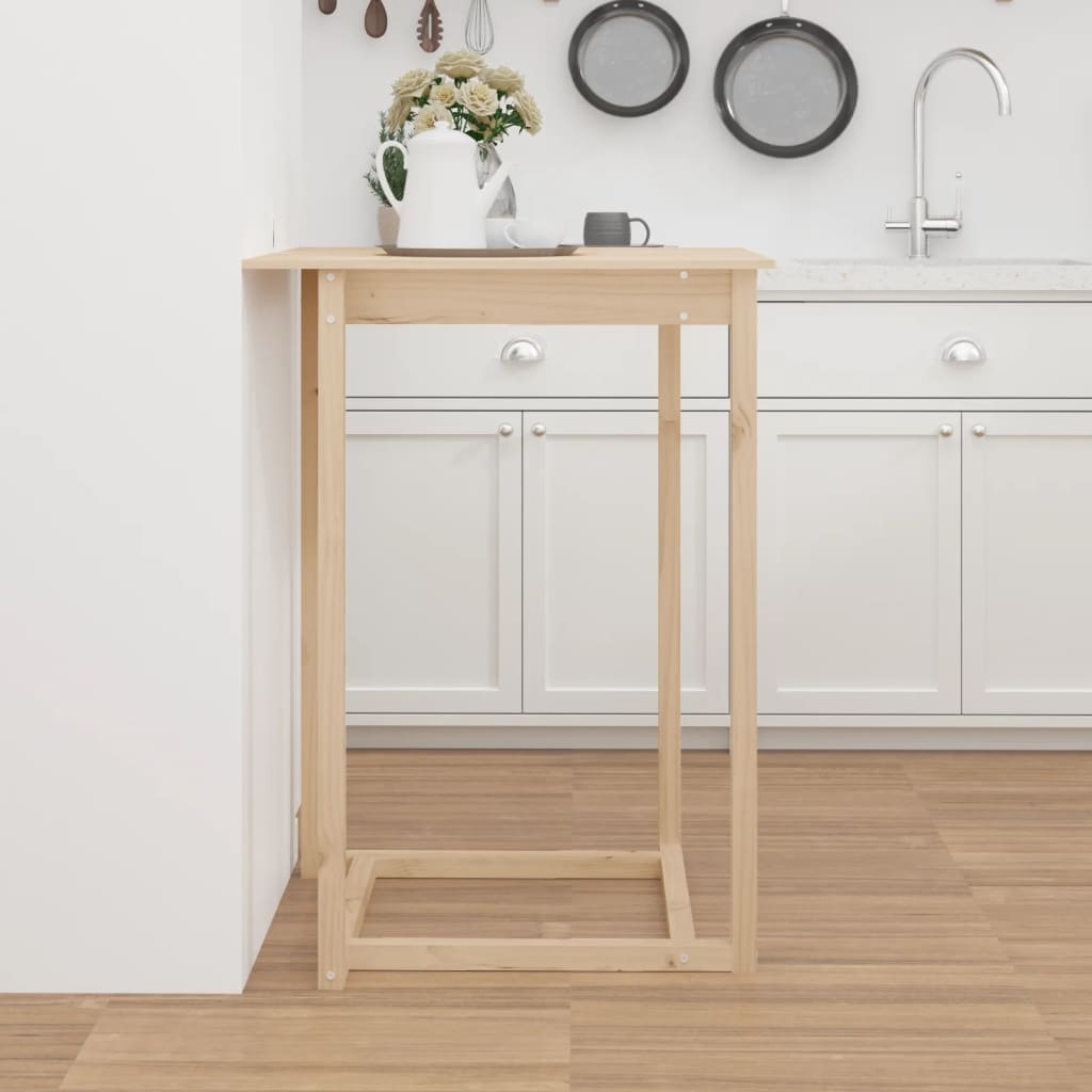 VidaXL Bartafel 80x80x110 cm massief grenenhout