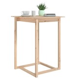 VidaXL Bartafel 80x80x110 cm massief grenenhout