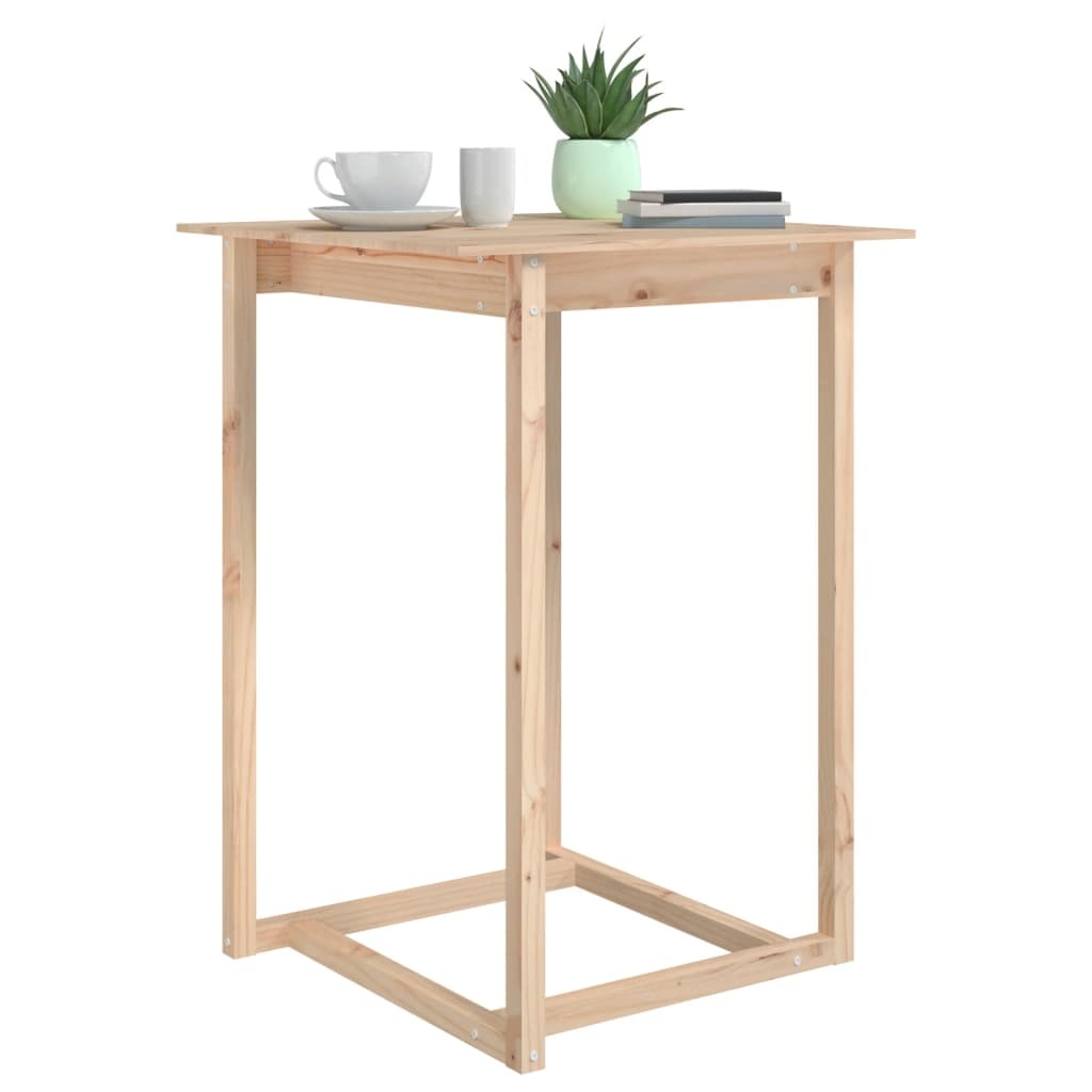VidaXL Bartafel 80x80x110 cm massief grenenhout
