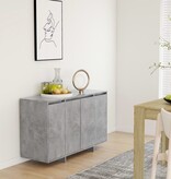 VidaXL Dressoir 120x41x75 cm bewerkt hout betongrijs
