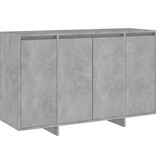 VidaXL Dressoir 120x41x75 cm bewerkt hout betongrijs
