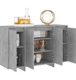 VidaXL Dressoir 120x41x75 cm bewerkt hout betongrijs
