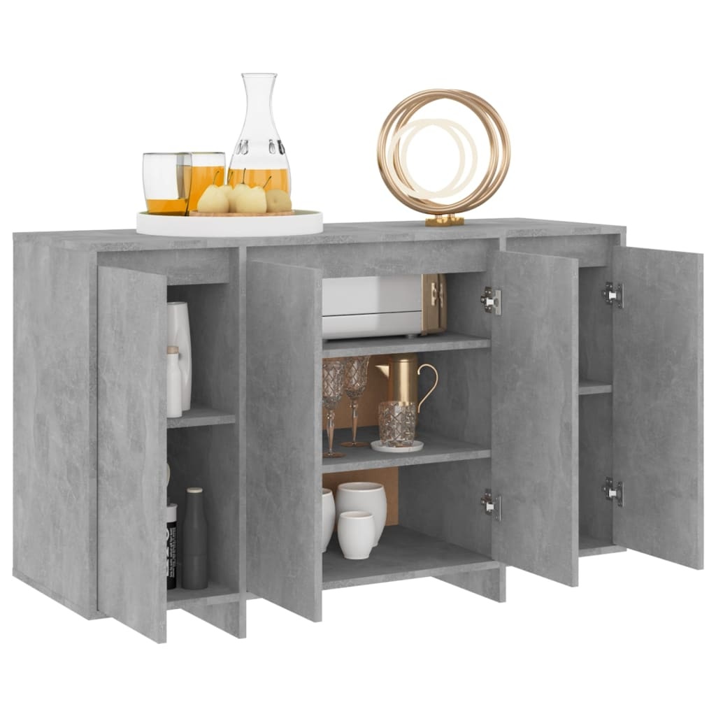 VidaXL Dressoir 120x41x75 cm bewerkt hout betongrijs