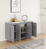 VidaXL Dressoir 120x41x75 cm bewerkt hout betongrijs