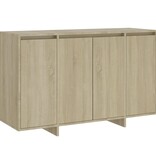 vidaXL Dressoir 120x41x75 cm bewerkt hout sonoma eikenkleurig