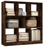 VidaXL Boekenkast 97,5x29,5x100 cm bewerkt hout gerookt eikenkleurig