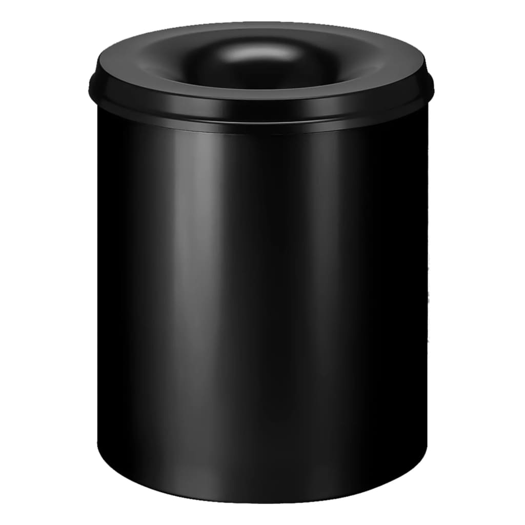 VidaXL Prullenbak zelfdovend 80 L zwart