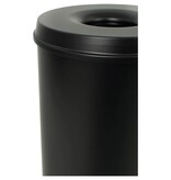 VidaXL Prullenbak zelfdovend 50 L zwart