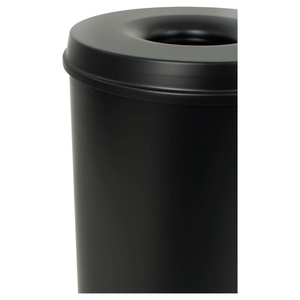 VidaXL Prullenbak zelfdovend 50 L zwart