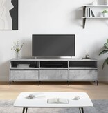 VidaXL Tv-meubel 150x30x44,5 cm bewerkt hout betongrijs