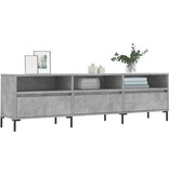 VidaXL Tv-meubel 150x30x44,5 cm bewerkt hout betongrijs