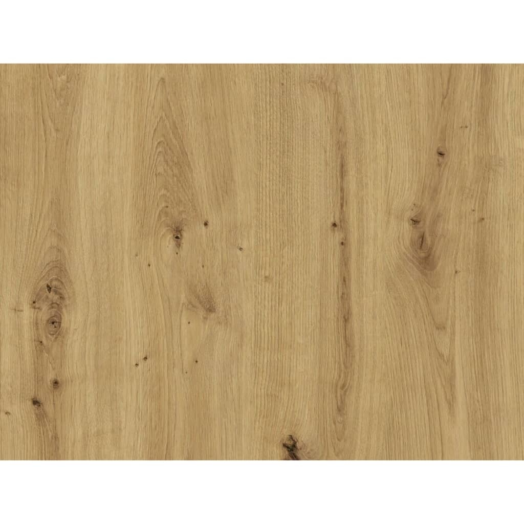 VidaXL Ladekast verplaatsbaar artisan eikenkleurig en brilliant wit