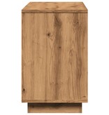 vidaXL Dressoir 102x35x55 cm bewerkt hout artisanaal eikenkleurig