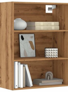 vidaXL Hangkast 69,5x32,5x90 cm artisanaal eikenkleur