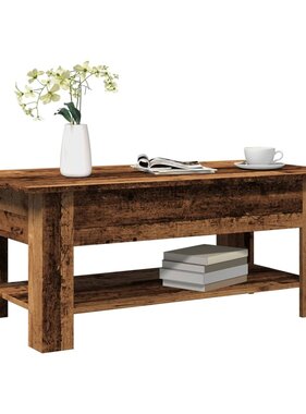 VidaXL Salontafel 102x55x42 cm bewerkt hout oud houtkleurig