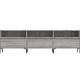 VidaXL Tv-meubel 150x30x44,5 cm bewerkt hout grijs sonoma eikenkleurig
