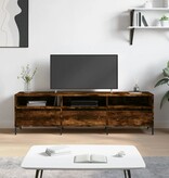 VidaXL Tv-meubel 150x30x44,5 cm bewerkt hout gerookt eikenkleurig