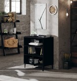 VidaXL Dressoir 57x35x70 cm bewerkt hout zwart