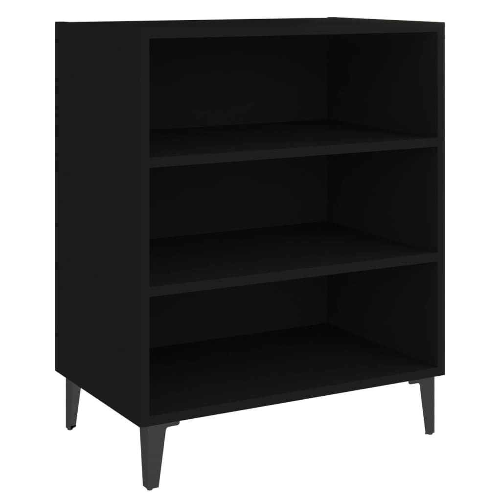 VidaXL Dressoir 57x35x70 cm bewerkt hout zwart