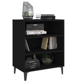 VidaXL Dressoir 57x35x70 cm bewerkt hout zwart