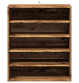 VidaXL Schoenenkast 60x35x70 cm bewerkt hout oud houtkleurig