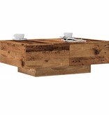 VidaXL Salontafel 90x60x31 cm bewerkt hout oud houtkleurig