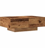 VidaXL Salontafel 90x60x31 cm bewerkt hout oud houtkleurig
